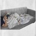 thumbnail image 6 of Garden Soft Flannel Fleece Blanket, Colorful Dandelions Stems Buds Leaves Bedding Plants Wildlife Meadow Cottage Theme, Cozy Plush for Indoor and Outdoor Use, 60" x 80", Multicolor, by Ambesonne, 6 of 6