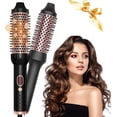 thumbnail image 1 of Cepillo Secador de Cabello, 4EN 1 Cepillo Giratorio Secador de Cabello，Con 10 Temperaturas Ajustables，Con Generador de Lones y Revestimiento Cer&aacute;mico, Cepillo Alisador, 1 of 9