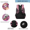 thumbnail image 4 of FORMRS School Backpack 17" Student Travel Bag with Laptop Compartment, Pink Doughnuts, 4 of 7
