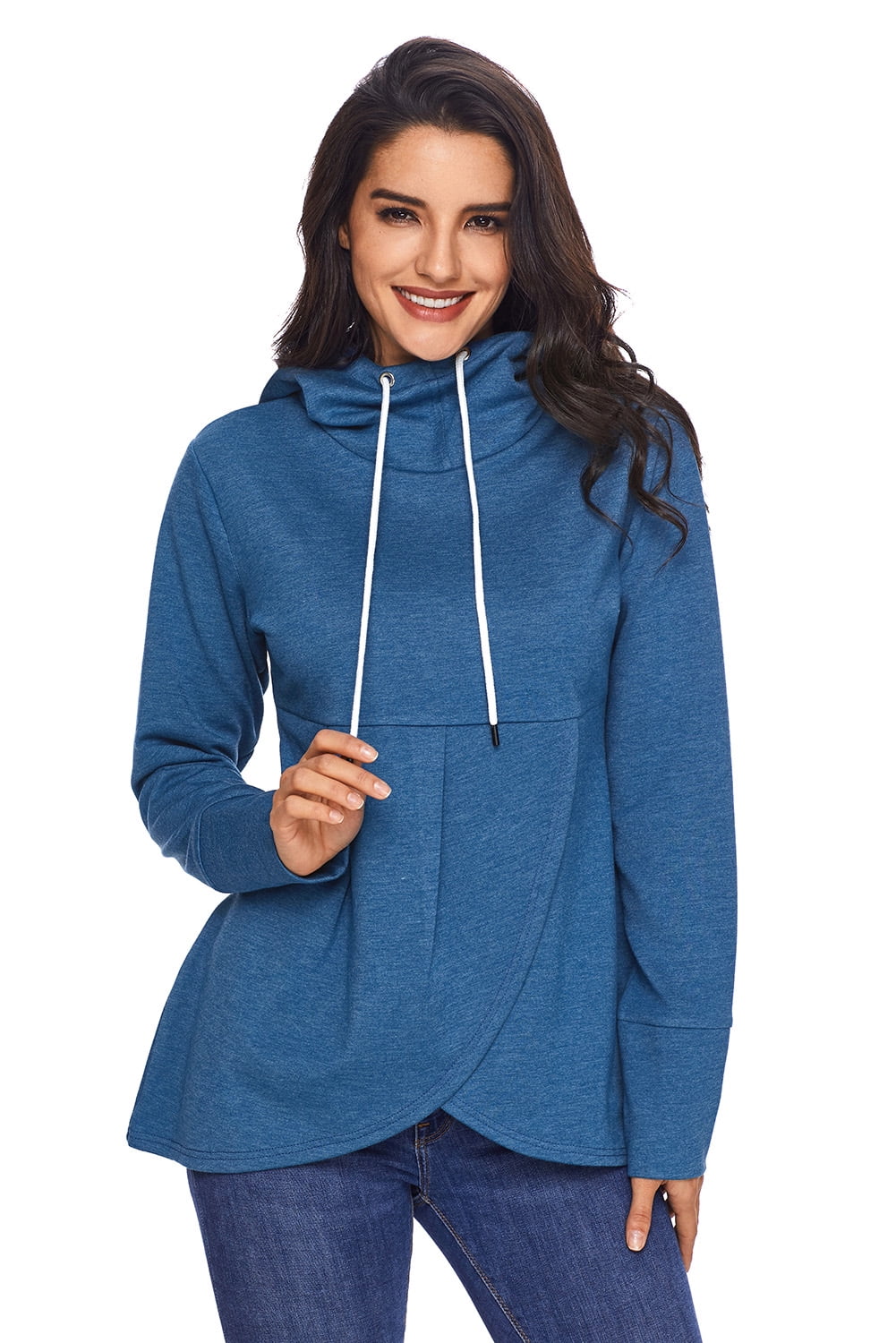 asymmetric hem hoodie