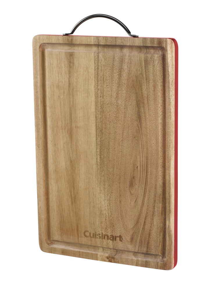 Cuisinart 15" Acacia Cutting Board, Red