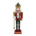 thumbnail image 3 of Figura de cascanueces de madera, adorno, marioneta, coleccionable, para mesa, artesanía navideña Estilo A, 3 of 9