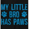 thumbnail image 2 of My Little Bro Has Paws Cute Pet Owner Toddler Boy Girl T Shirt Infant Toddler Brisco Brands 2T, 2 of 6