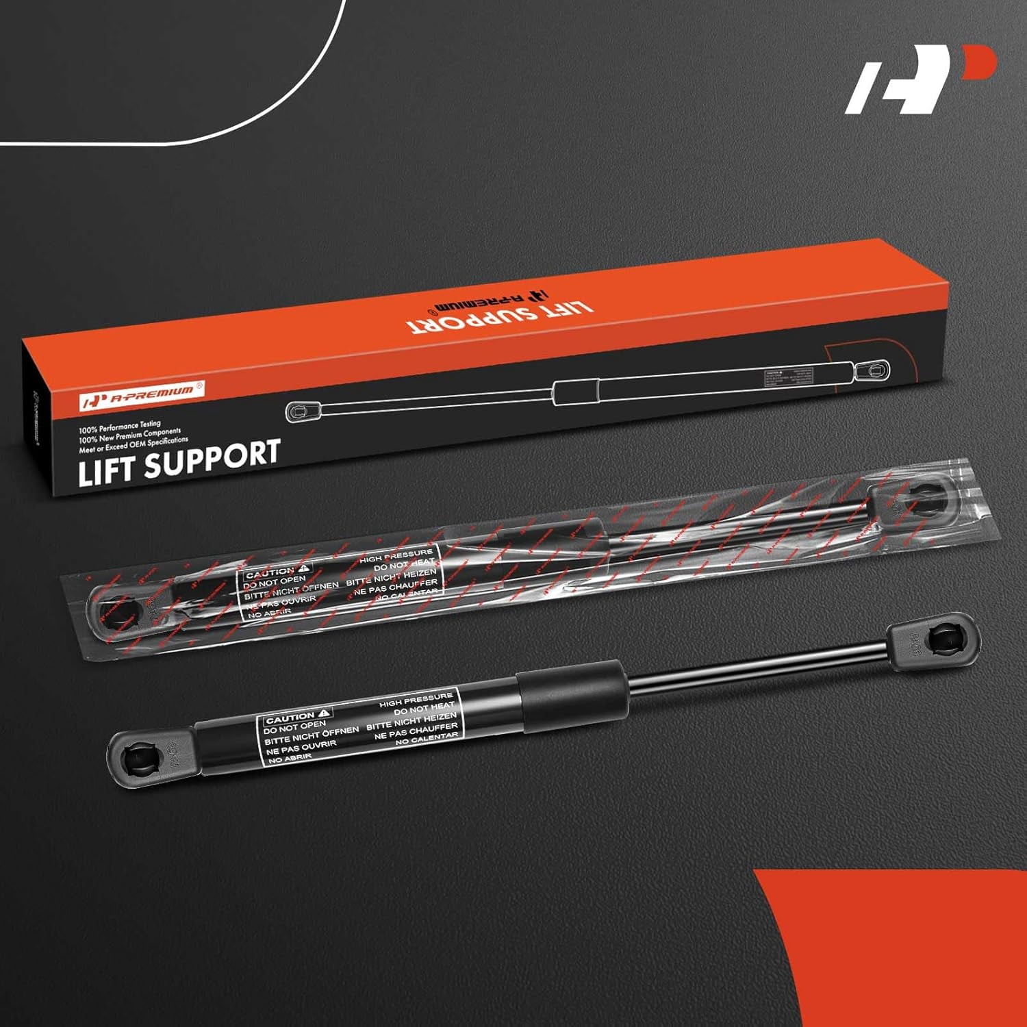 A-Premium Front Hood Bonnet Lift Supports Shock Struts Replacement for Jeep Grand Cherokee WJ 1999-2004 55136764AA 4048 SG404018 2-PC Set