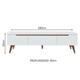 thumbnail image 3 of Mueble para Tv hasta 75 Pulgadas Madesa Reims 2 Puertas 1 Cajón - Blanco, 3 of 8