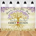 thumbnail image 2 of Family Reunion Backdrop Family Tree Leaves Family Members Our Roots Run Deep Photography Background Family Gathering Party Decoration Supplies Banner, 2 of 7
