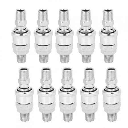 2024 10Pcs Air Compressor Connector Barb SelfLocking CType Male Female Quick Release for PU Hose