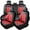 Black & Red, variant on 2024 Car Seat Cover for Acura Integra , Perforated Breathable Leather 5 Seats Full Set Waterproof & Wear-Resistant Beautify Car Interior, Black and Gray Car Seat Covers, Pet Car Seat Covers