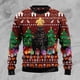 thumbnail image 4 of Suéter navideño feo para hombre con estampado 3D de gato maullido de PLstar Cosmos, jersey de punto informal unisex de invierno MYY24, 4 of 5