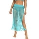 thumbnail image 1 of Mujeres Sexy Ahueca Hacia Fuera Faldas De Borlas De Malla Cubierta De Playa Traje De Baño De Red De Peces De Verano Traje De Baño Envuelto - Verde, L, 1 of 6