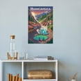 thumbnail image 4 of Huancavelica Peru Vintage City Travel Poster with Thermal Springs And Mountain Views Print Poster, 4 of 8