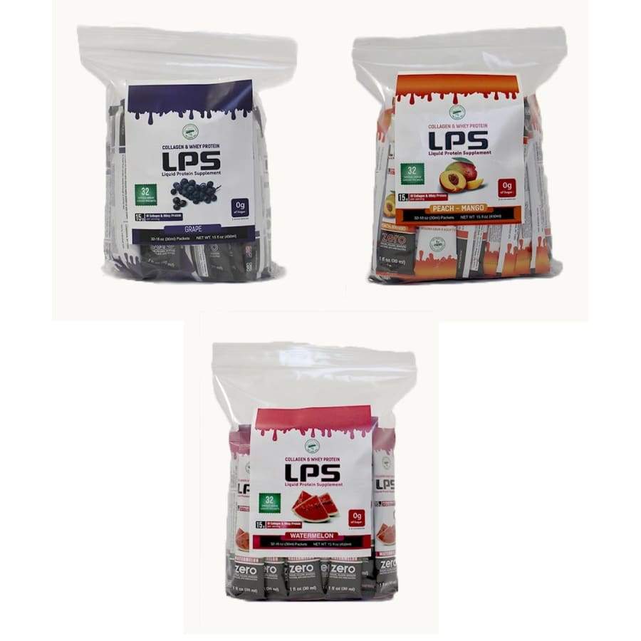 LPS Sugar Free® Collagen & Whey Liquid Protein Supplement by