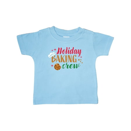 

Inktastic Christmas Holiday Baking Crew with Cookie and Chef Hat Gift Baby Boy or Baby Girl T-Shirt