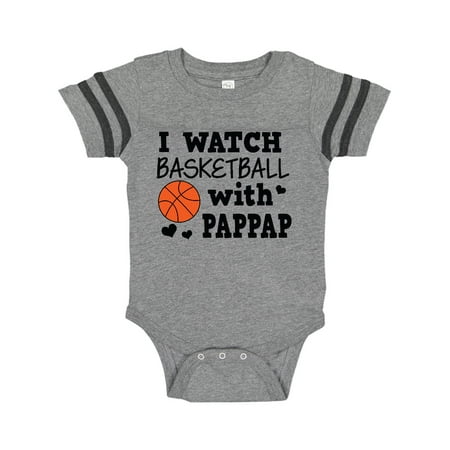 

Inktastic I Watch Basketball with Pappap Gift Baby Boy Bodysuit