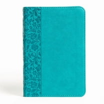 NASB Large Print Compact Reference Bible, Teal Leathertouch (Hardcover)