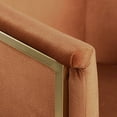 thumbnail image 5 of Meridian Furniture Tierra Cognac Velvet Dining Chair, 5 of 9