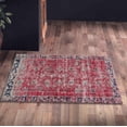 thumbnail image 6 of Red Rugs, Muted Rug, Faded Rug, Antique Style Rugs, Turkish Rug, Bedroom Rug, Office Decor Rug, Luxury Rug, Gift For Her, Step Rug, 3.3'x5' - 100x150 cm, 6 of 8