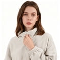 thumbnail image 6 of Yokua Women's Oversized Zip Up Fleece Hoodies Sweatshirts Long Sleeve Fall Jackets, 6 of 20