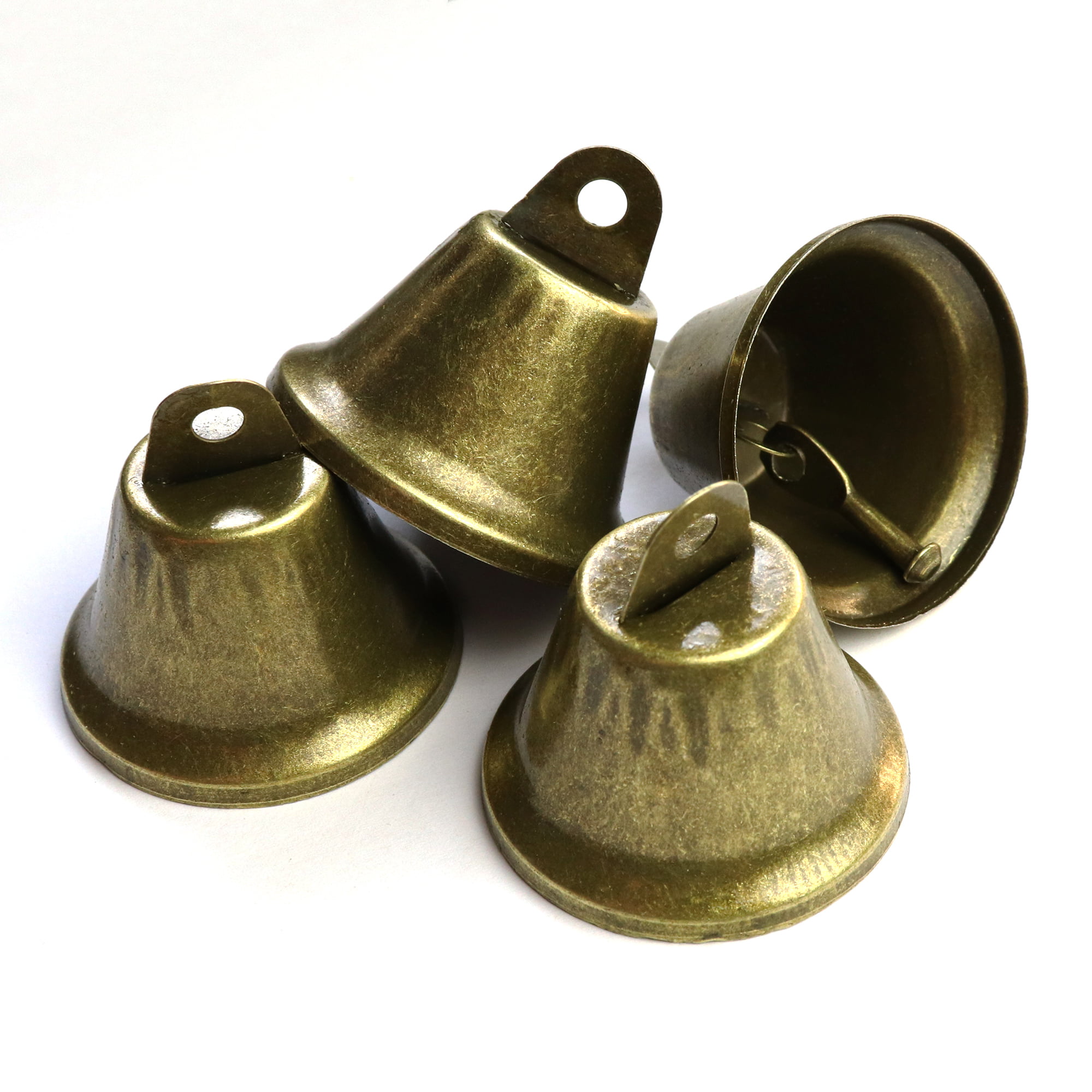 SUPVOX 15 unids Vintage jingle bells de bronce para el entrenamiento del potty dog housebreaking haciendo campanas de viento artesanías y favor de decoración 