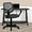 Gray, variant on Emma + Oliver Low Back Black Mesh Swivel Curved Square Back Task Office Chair, Arms