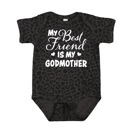 

Inktastic My Best Friend is My Godmother with Hearts Boys or Girls Baby Bodysuit