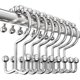 thumbnail image 1 of Double Glide Roller Shower Curtain Hooks, Double Sided, 1 of 4
