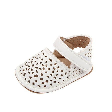 

Rgdypko Baby First Walking Shoes Boys Girls Sneakers Summer Children Toddler Light Hollow Breathable Comfortable Solid Color Hook Loop First Walker Lightweight Shoes
