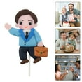 thumbnail image 7 of JHGoosa Fathers Day Soft Pottery Doll Cake Baking Decorative Ornament Plug In, 7 of 7