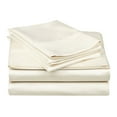 thumbnail image 1 of Soft Sheet Set With Deep Pocket, Cotton Rich, 15 Colors Ivory / Queen, 1 of 1