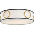 thumbnail image 2 of H236503-GL/NVY-Mitzi-Jade-Three Light Flush Mount in Style-15.75 Inches Wide by 4.5 Inches High-Gold Leaf/Navy Finish, 2 of 2