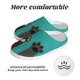 thumbnail image 6 of Yiaed Cute Cat Paw And Dog Print Slippers Fuzzy Warm Cozy Slippers Non Slip House Slippers For Indoor Outdoor Slippers House Slippers-46/47, 6 of 7
