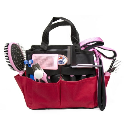- CuteNfuzzy 14 Piece New Large Dog Pet Grooming Starter Kit with Leash & Collar - Pink