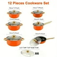 thumbnail image 5 of 12-Piece Stainless Steel Cookware Set, Dual Handle Cooking Pots with Lids, Compatible with Induction and Gas Stove, Multi-Purpose for Soup, Hot Pot, Pasta and Seafood, 5 of 7