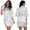 White, variant on Fjuchai Women's Silk Satin Robes Silky Night-Robe Short Bathrobe Sleepwear Short Robe Solid Color Pjs S-XXL