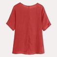 thumbnail image 5 of My Orders Lightweight Tops & Blouses Plus Size Womens Shirts Dressy Casual Workout Tops for Women Plus Women Short Sleeve Tops V Neck Women Outfits Sets Tummy Control, 5 of 5