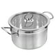 thumbnail image 5 of WORGEOUS Sopa de acero inoxidable olla doble stock stock sopa de sopa estable olla de sopa de tapa cocina bote bote, 5 of 8