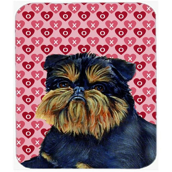 Brussels Griffon Hearts Love And Valentines Day Mouse Pad, Hot Pad or Trivet