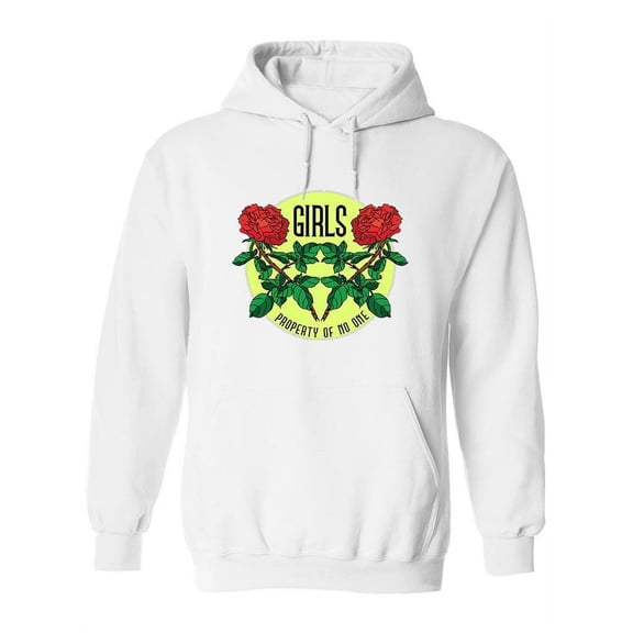 Girls Property Of No One Slogan Hoodie Women -Image by Shutterstock, Female x-Large