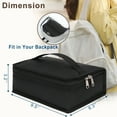 thumbnail image 2 of Small Snack Bags Mini Cooler lunch Bag Insulated Pouch for Adults Work Travel, Black, 2 of 7
