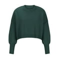 thumbnail image 5 of BangWanChi Womens Sweatshirt with Pockets Womens Casual Solid Loose Round Neck Sweater Long Sleeved Tops, 5 of 5