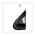 thumbnail image 2 of Car Black Front Window Triangle Plate Triangle Garnish Cover Panel for 2012-2016 68083130AD 68083131AD, 2 of 6