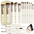 thumbnail image 1 of DUAIU Makeup Brushes Set, 18pcs Professional Makeup Brushes with 2 Powder Puff & Travel Bag, Premium Synthetic Foundation Powder Blush Blending Face Brush Kit, Eyeshadow Set Makeup Brushes & Tools, 1 of 6