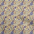 thumbnail image 1 of oneOone Cotton Poplin Light Yellow Fabric Asian Suzani Sewing Fabric By The Yard Printed Diy Clothing Sewing Supplies 56 Inch Wide, 1 of 5