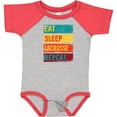 thumbnail image 3 of Inktastic Lacrosse Player Eat Sleep Lacrosse Repeat Boys or Girls Baby Bodysuit, 3 of 5