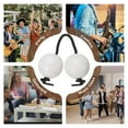 thumbnail image 7 of Uxcell Rhythm African Shaker Kashaka Shaker Ball Kashaka Hand Percussion Instruments with Black Rope, Fit for Party White, 7 of 7