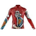 thumbnail image 1 of Chandail de Cyclisme à Manches Longues Superman Père Noël pour Hommes - TP, 1 of 3