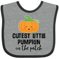 thumbnail image 3 of Inktastic Cutest Little Pumpkin in the Patch Halloween Boys or Girls Baby Bib, 3 of 4