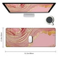 thumbnail image 2 of nygtbtfer Mouse Pad with Wrist Rest Support,Cute Made Non Slip Rubber Base Mousepad, Ergonomic Mouse Wrist Rest Pad Computer Laptop Mousepad (Pink Rose Gold) 31.5x11.8 in, 2 of 6