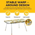 thumbnail image 4 of Sunflower Gnomes Table Cloths for 8 Foot Rectangle Tables, Spring Farmhouse Country Daisy Leaf Plaid Patio Waterproof Elastic Fitted Tablecloths, Washable Rectangular Table Cover for Camping, 4 of 8