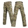 thumbnail image 3 of XADYUY Tactical Pants for Men Stretch Flex Camo Military Work Pants Water Resistant Working Hiking Pants Casual Sports Cargo Pants with Multi-Pockets,Dark Green, 3 of 6
